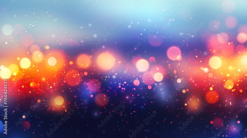 Poster abstract blurred background with bokeh lights and colorful colors. vector illustration of bright lig