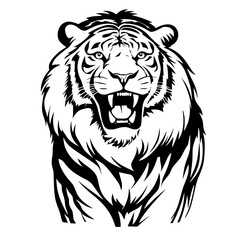 tiger head vector