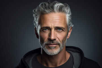 AI generated portrait of confident successful handsome businessman