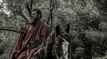 Saint Paul's Divine Revelation, faith, religious imagery, Catholic religion, Christian illustration