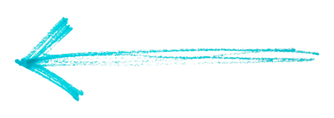 Light blue arrows isolated on transparent background.