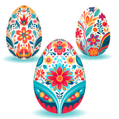Illustration of a decorated Easter egg