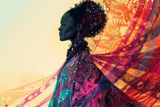 Digital Fashion Illustrations featuring cutting-edge ensembles, where each piece is rendered in stunning detail, reflecting the fusion of technology and style in a future-focused virtual setting