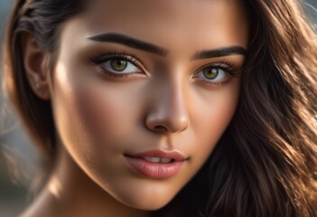 Obraz premium A Portrait Of Breathtakingly Gorgeous, Exotic, Beautiful Woman.