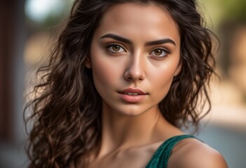 Obraz premium A Portrait Of Breathtakingly Gorgeous, Exotic, Beautiful Woman.