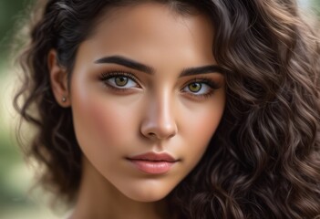 Fototapeta premium A Portrait Of Breathtakingly Gorgeous, Exotic, Beautiful Woman.