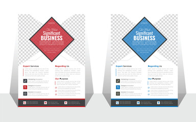 Corporate Business Flyer Poster Brochure Cover Design Template A4 size vector layout flyer template with minimalist layout.