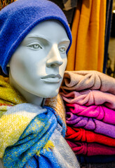 typical mannequin at a shop display - 766434615