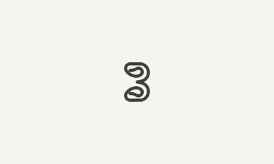 initial letter B monogram simple logo design vector illustration