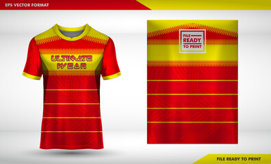 Soccer t-shirt design slim-fitting with round neck. Vector illustration