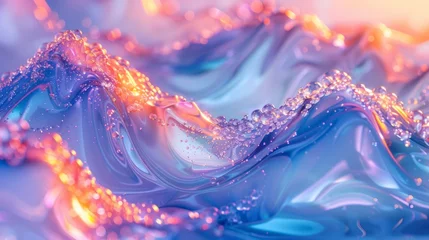 Foto op Plexiglas Abstract backgrounds inspired by natural elements, from swirling ocean waves to fiery sunsets © teera