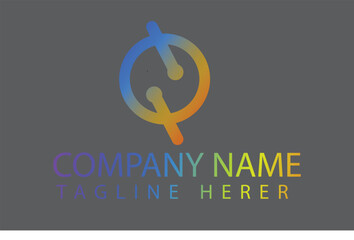 Vector abstract logo design template for business, finance and company identity.