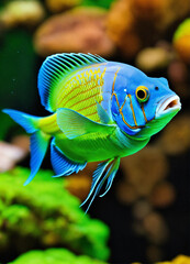 Leaping Flying Fish  Exocoetidas Volitans in Action