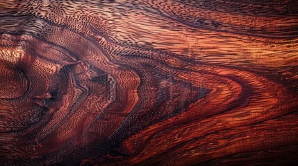 Naklejka premium Rich Mahogany Wood Grain Patterns The intricate grain and deep reddish-brown hues of polished mahogany wood, showcasing natural beauty and texture.
