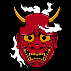Onimask Japan Style Scary Smoke