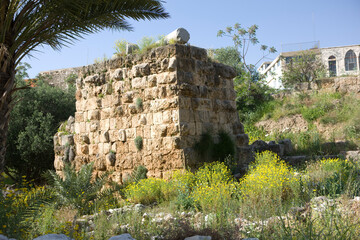 Lebanon ancient Byblos on a sunny spring day