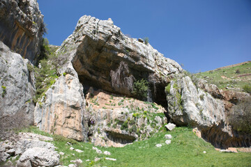 Lebanon. Landscape on a cloudy spring day.