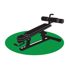 Fitness exercise equipment icon