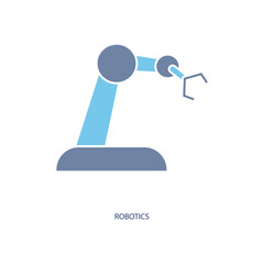 robotics concept line icon. Simple element illustration. robotics concept outline symbol design.