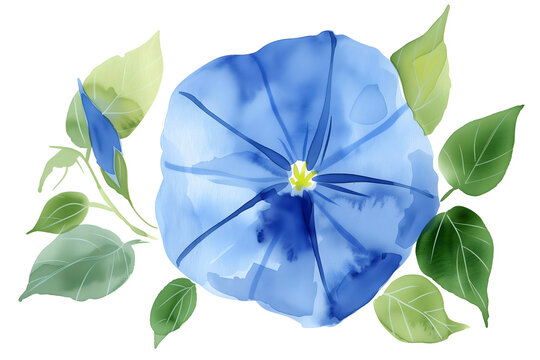 Wild Japanese morning glory flowers (Ipomoea nil) is a species of Ipomoea morning glory known by several common names, including picotee morning glory, ivy morning glory.