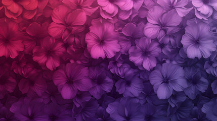Beautiful collage background of purple flowers