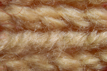 Macro de hilos de lana