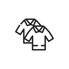 Fototapeta premium Shirt Wear White Line Icon