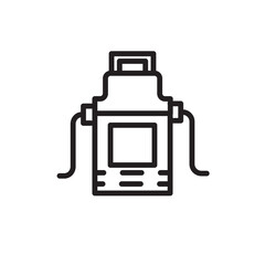 Apron Chef Cook Line Icon