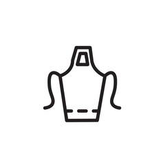 Apron Chef Cook Line Icon