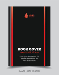 Creative vector modern book cover design and company brochure or flyer layout template annual report