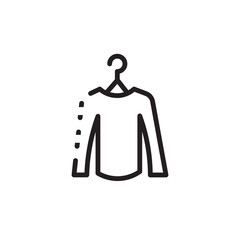 Clothing Fabric Garment Line Icon