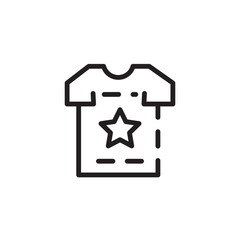 Screen Shirt Silk Line Icon