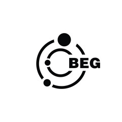 BEG letter logo design on white background. BEG logo. BEG creative initials letter Monogram logo icon concept. BEG letter design