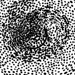 Abstract Brush Stroke Decoration Design