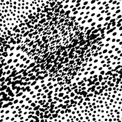 Abstract Brush Stroke Decoration Design