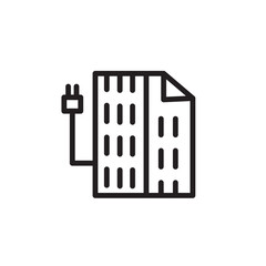 Blanket Cover Duvet Line Icon