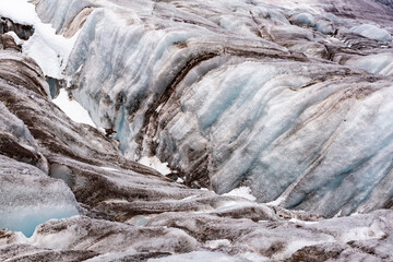 Fototapeta na wymiar Beautiful Glacier of the Cayambe Volcano