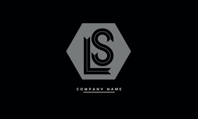 SL, LS, S, L Abstract Letters Logo Monogram