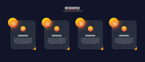 Business infographic label design and infographics template with 4-5-6 options or steps. Can be used for process, diagram, presentations, workflow layout, banner, flowchart, annual report, info graph. - obrazy, fototapety, plakaty