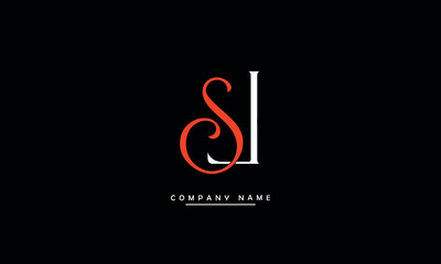 SL, LS, S, L Abstract Letters Logo Monogram
