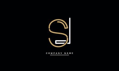 SL, LS, S, L Abstract Letters Logo Monogram