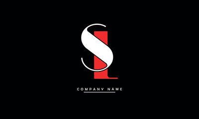 SL, LS, S, L Abstract Letters Logo Monogram