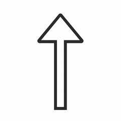 arrow isolated on white, 3d arrow up, arrow up line icon, arrow up line, arrow pointing, arrow up line icon on white background, Ai generated image