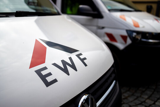 battenberg, hesse, germany - 24 03 2024: cars with an ewf sign