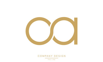 OA, AO Abstract Letters Logo Monogram Design Icon Vector