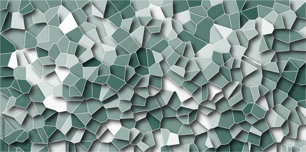 Poster multicolor broken stained glass background with white lines. aqua texture geometric modern creative 