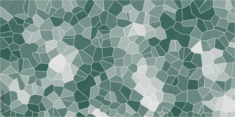Poster multicolor broken stained glass background with white lines. aqua texture geometric modern creative 