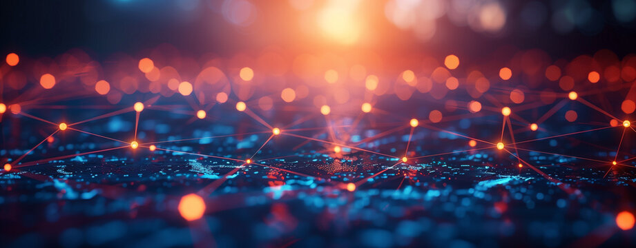 Digital pioneer navigating through virtual data