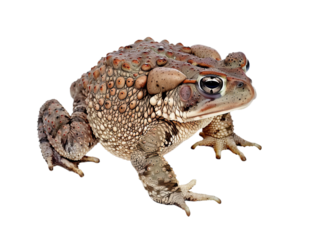 toad frog on white, png cutout 
