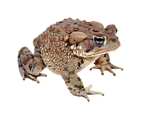 toad frog on white, png cutout 